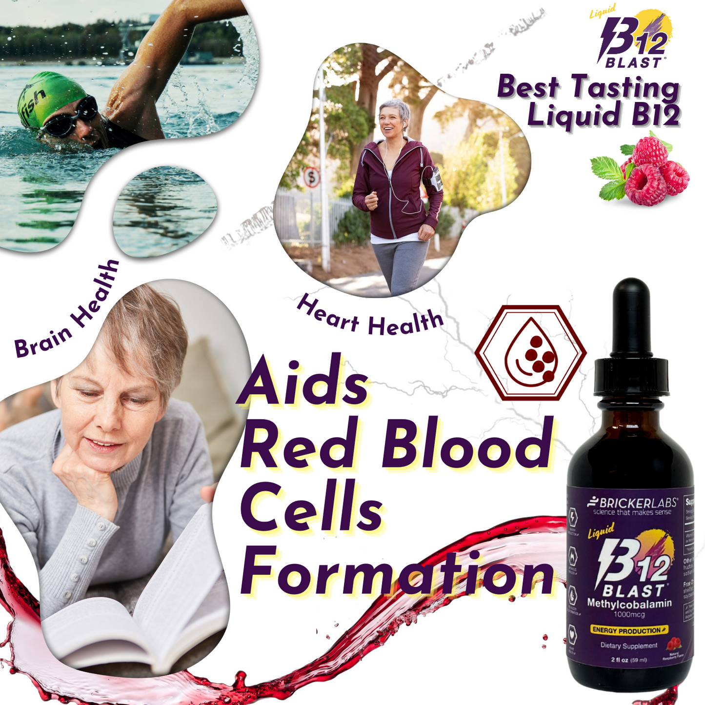B-12 Blast® Liquid Methylcobalamin 1000mcg  liquid vitamin B12