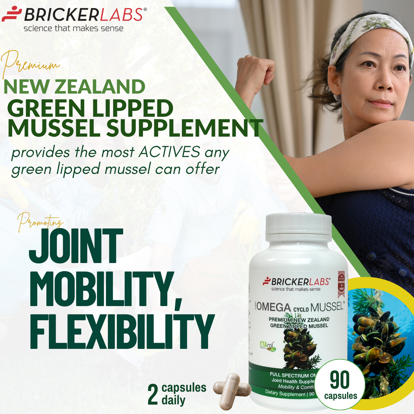 Omega Cyclo - Mussel │Premium New Zealand Green Lipped Mussel Joint Health Supplement